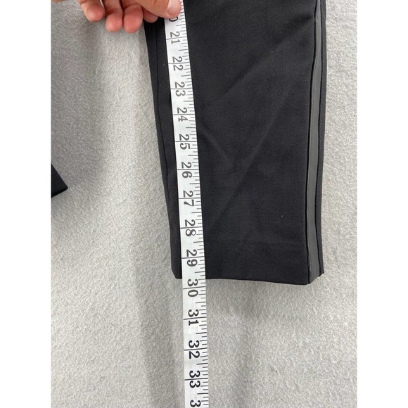 Vince Pants Womens Sz 8 Wool Tuxedo Stripe Slim‎ Straight Skinny Bottoms Trouser - Picture 5 of 11